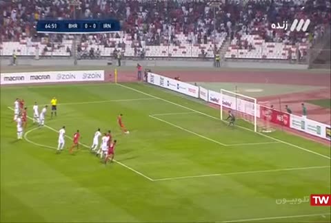 گل اول بحرین به ایران ( هاردان - پنالتی ) - مقدماتی جام جهانی (آسیا) 2022  | پخش زنده شبکه 3 - ۲۴ مهر ماه ۱۳۹۸